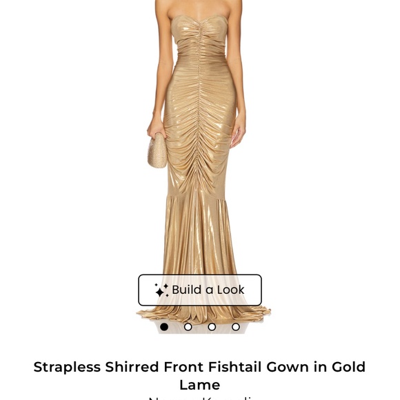 Norma Kamali Dresses & Skirts - Gold Norma Kamali Gown